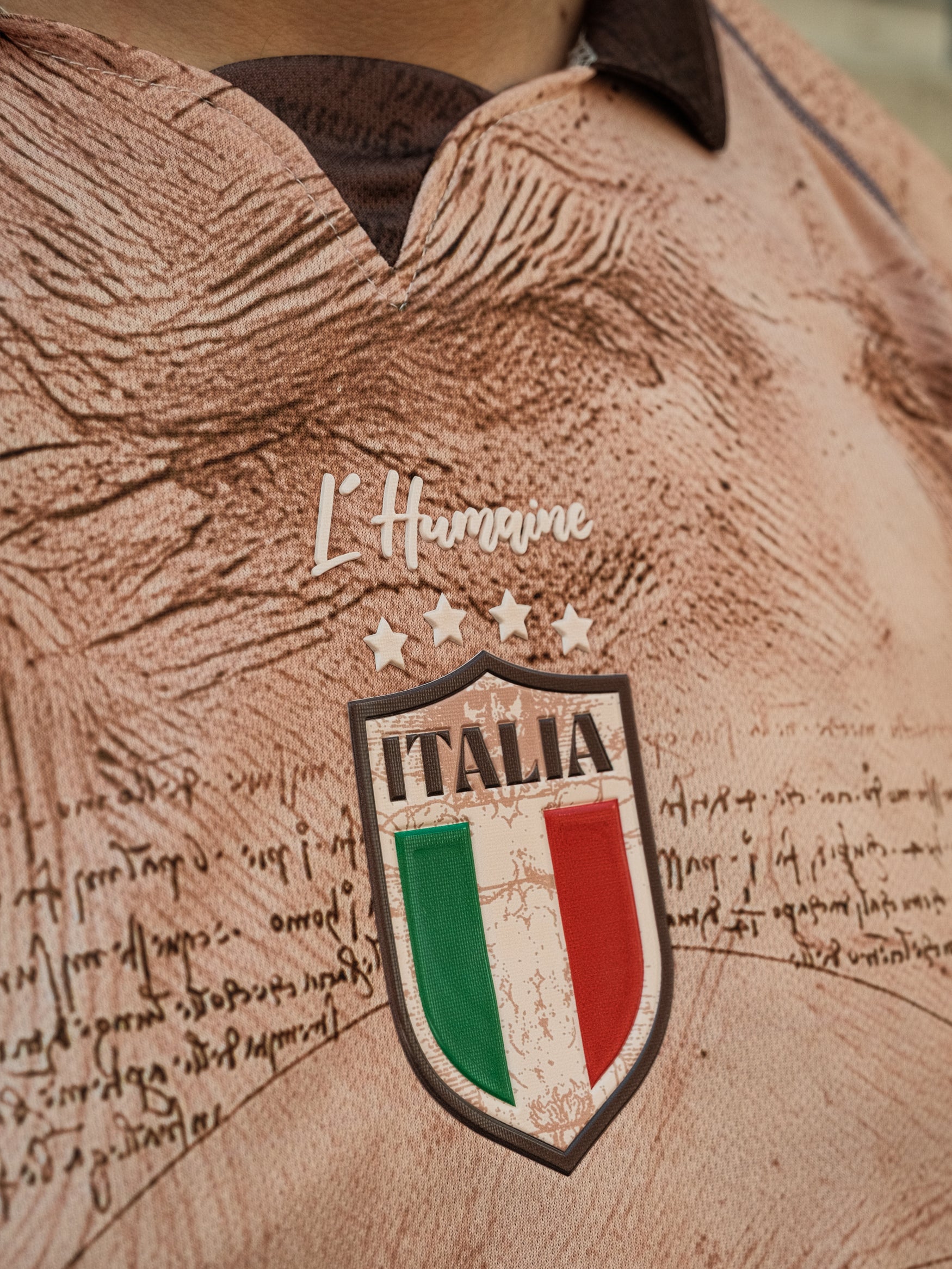 Maglia da calcio Italia edizione Da Vinci