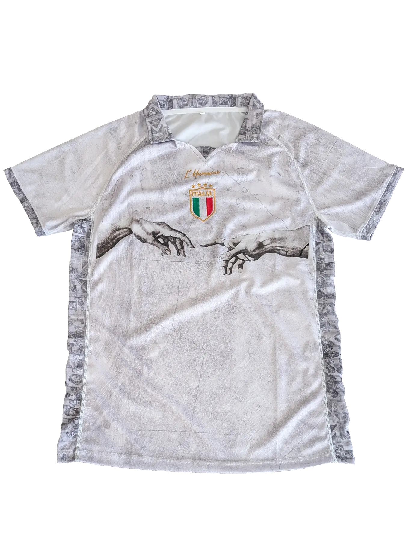 Football Jersey Italia Michelangelo L'Humaine FC Football Shirt, maillot de foot italie Michel-Ange