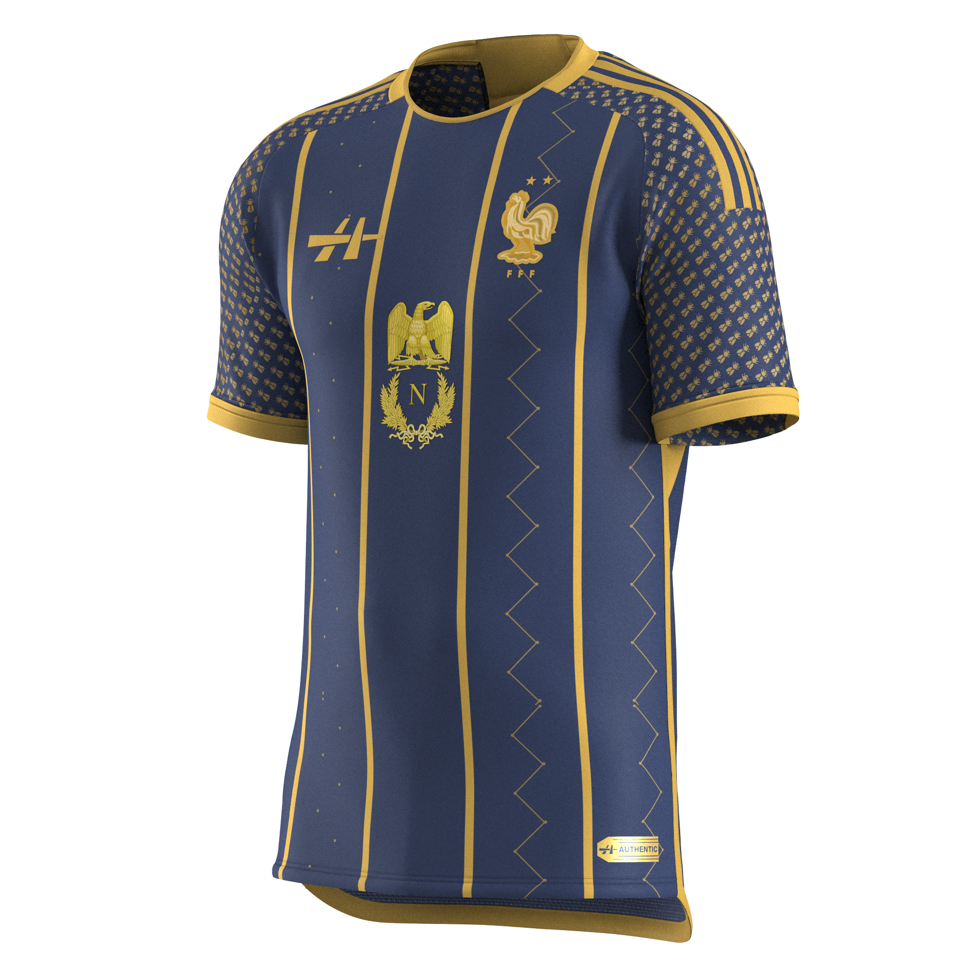 Napoléon maillot foot bleu Équipe de France